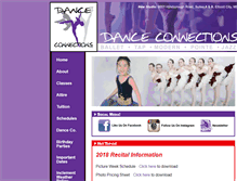 Tablet Screenshot of danceconnectionsinc.com